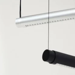 Factor Linear pendant | diffused clear anodised