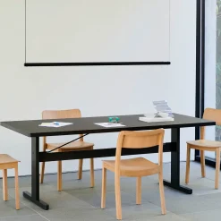 Factor Linear pendant | diffused clear anodised