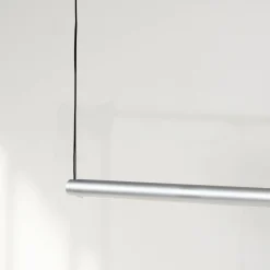 Factor Linear pendant | diffused clear anodised