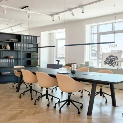 Factor Linear pendant | diffused clear anodised