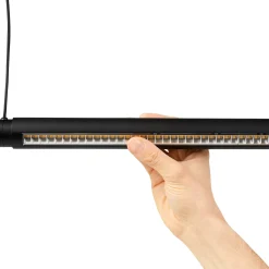 Factor Linear pendant | diffused clear anodised