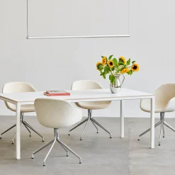 Factor Linear pendant | diffused clear anodised