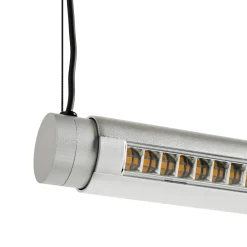 Factor Linear pendant | diffused clear anodised