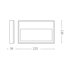 Febe horizontal IP65 | anthracite