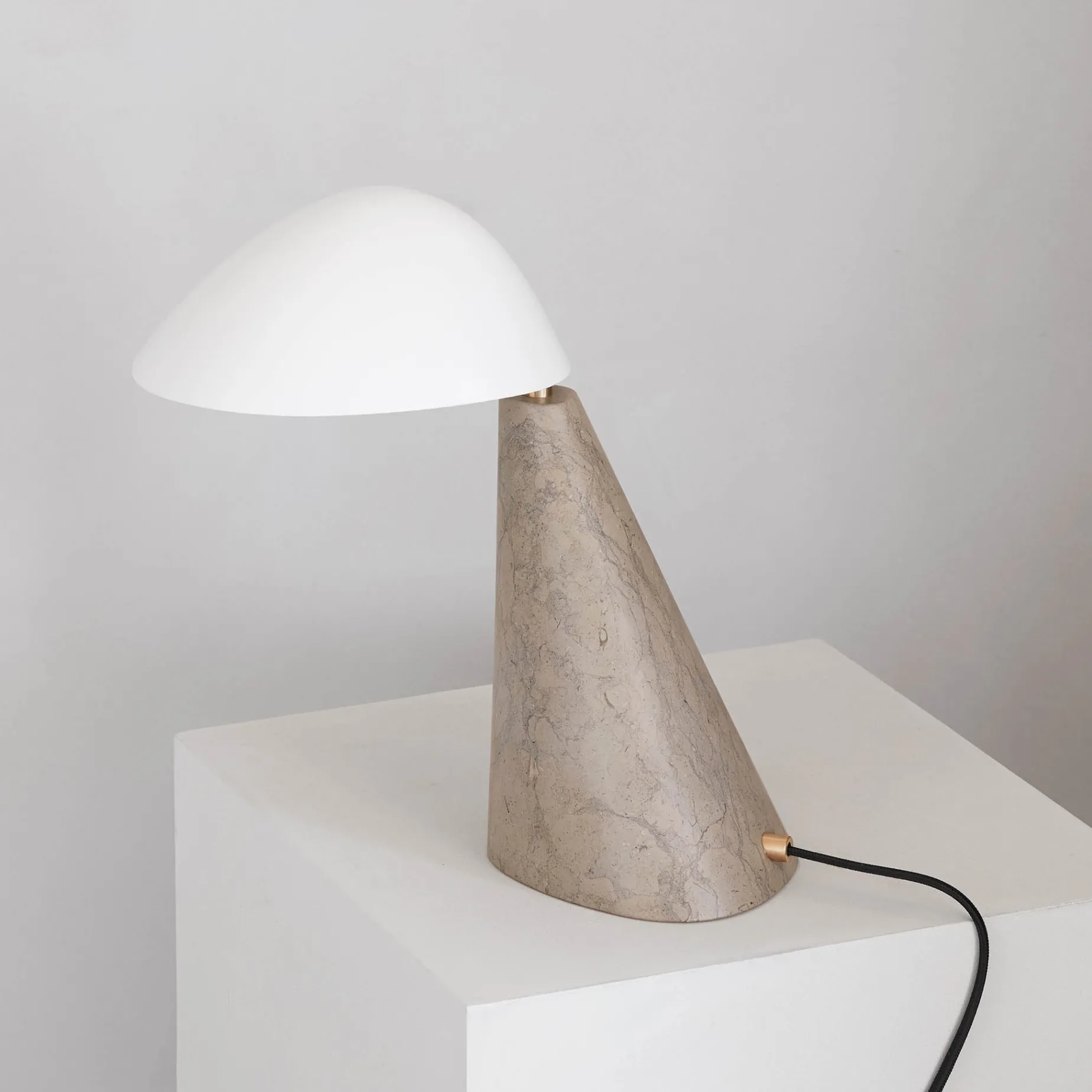 Fellow table | dark atlantico limestone