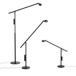 Fifty-Fifty floor lamp | soft black