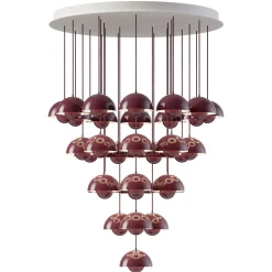 Flowerpot VP10 | chandelier 31 / cobalt blue