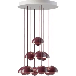 Flowerpot VP10 | chandelier 31 / cobalt blue