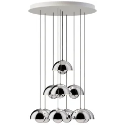 Flowerpot VP1 | chandelier 10 / chrome-plated