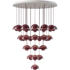 Flowerpot VP1 | chandelier 10 / chrome-plated
