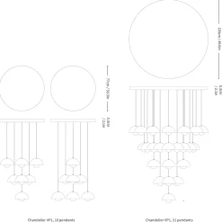 Flowerpot VP1 | chandelier 10 / chrome-plated