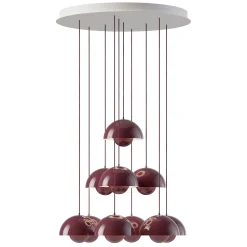 Flowerpot VP1 | chandelier 10 / chrome-plated