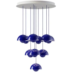 Flowerpot VP1 | chandelier 10 / chrome-plated