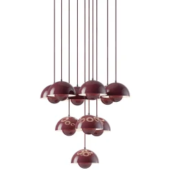 Flowerpot VP1 | chandelier 10 / dark plum