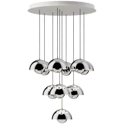 Flowerpot VP1 | chandelier 10 / dark plum