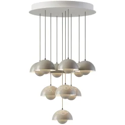 Flowerpot VP10 | chandelier 10 / grey beige