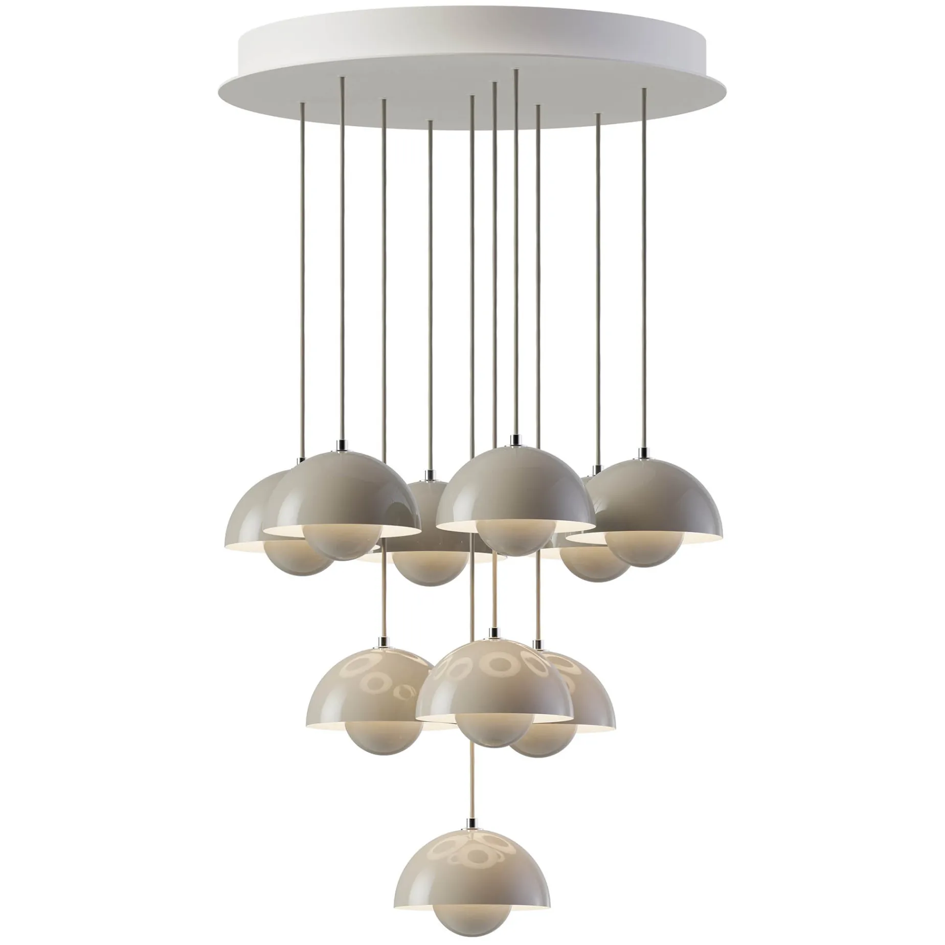 Flowerpot VP10 | chandelier 10 / grey beige