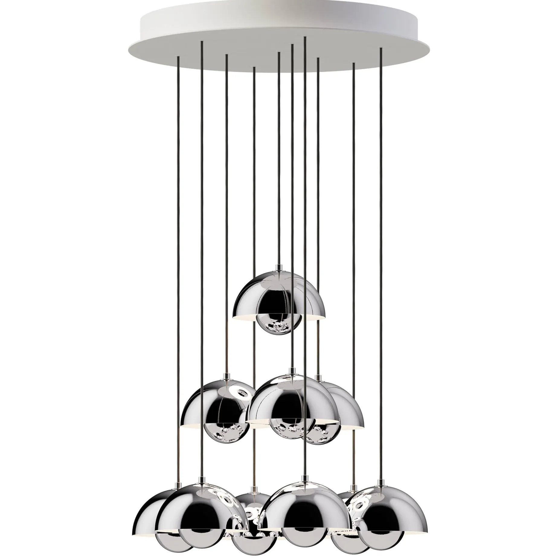Flowerpot VP10 | chandelier 10 / grey beige