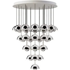 Flowerpot VP10 | chandelier 10 / grey beige