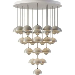 Flowerpot VP10 | chandelier 10 / grey beige