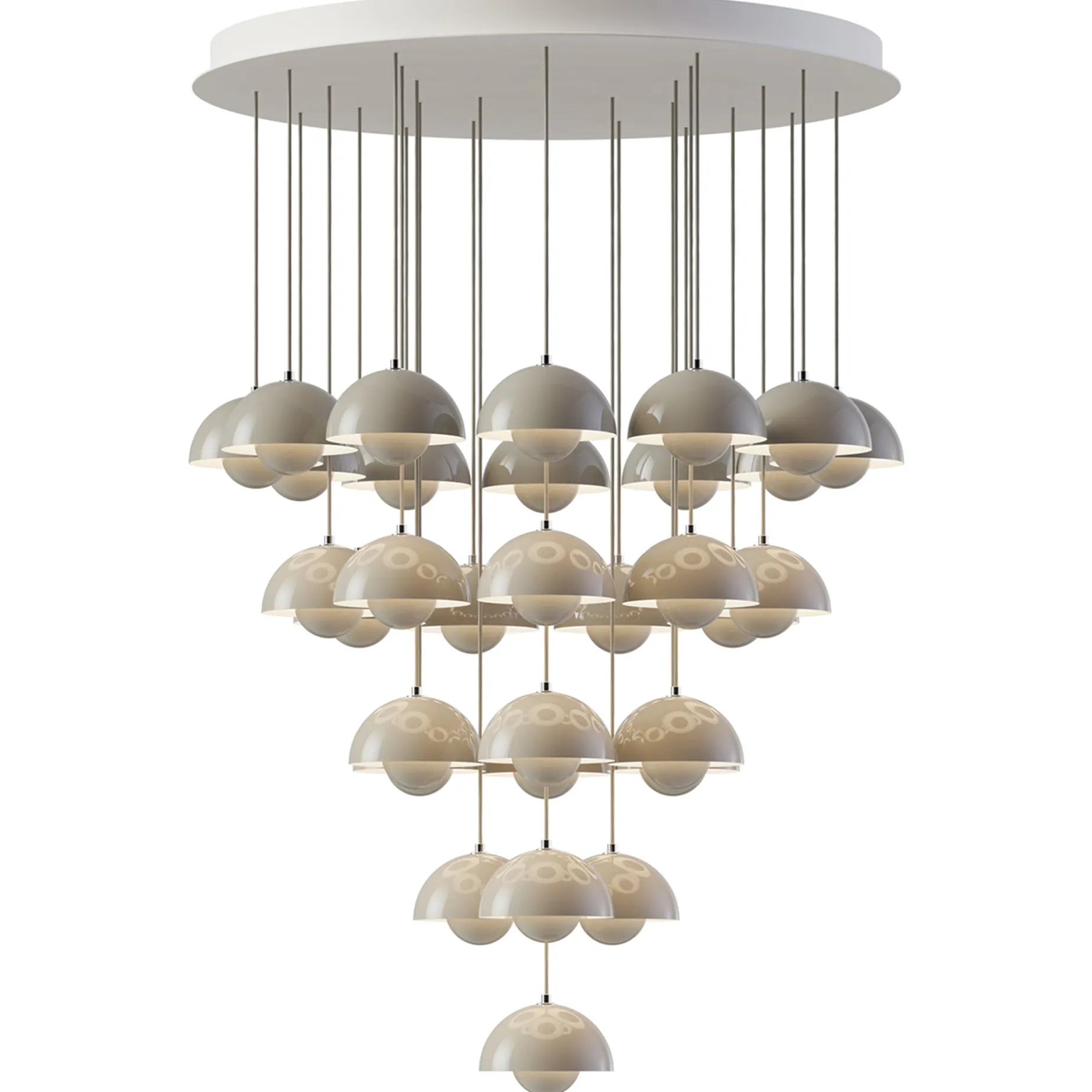 Flowerpot VP10 | chandelier 10 / grey beige