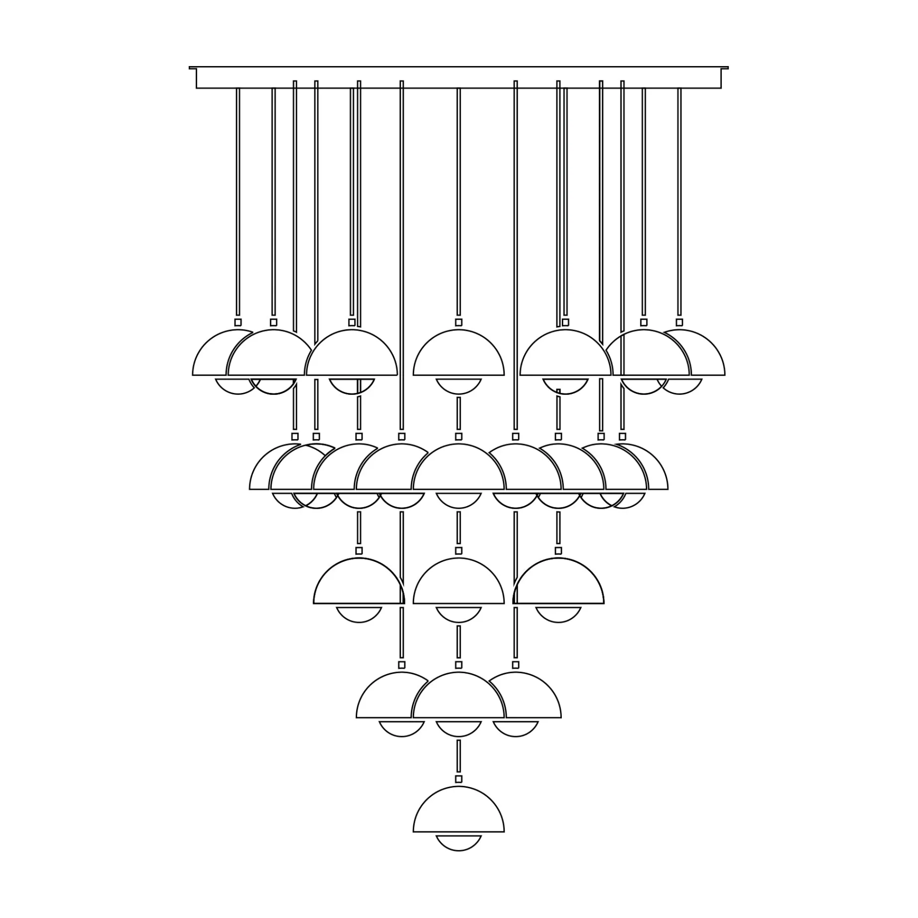 Flowerpot VP10 | chandelier 10 / grey beige
