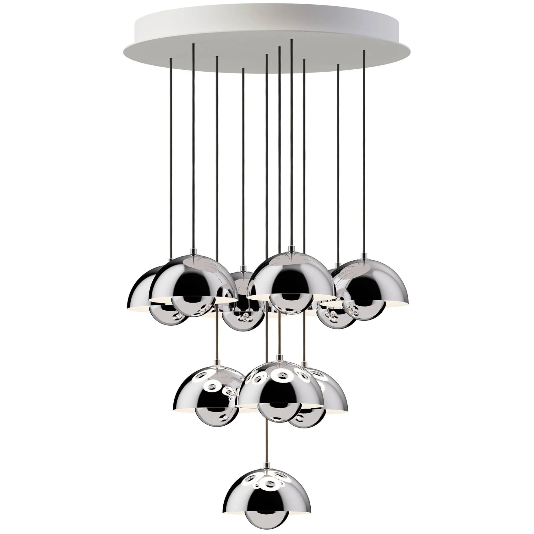 Flowerpot VP10 | chandelier 10 / grey beige