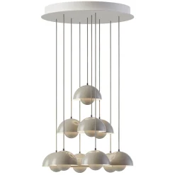 Flowerpot VP10 | chandelier 10 / grey beige