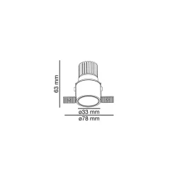 Fox mini trimless ⌀3,3 | white