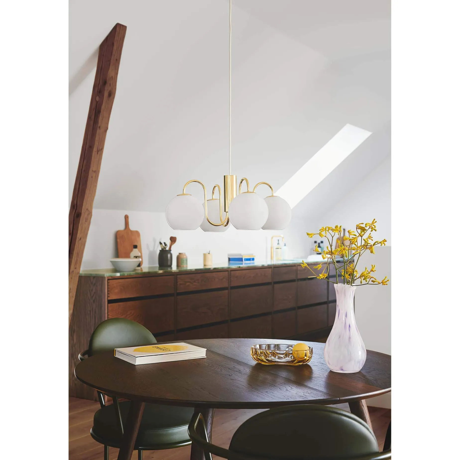 Franca 4 pendant | brass