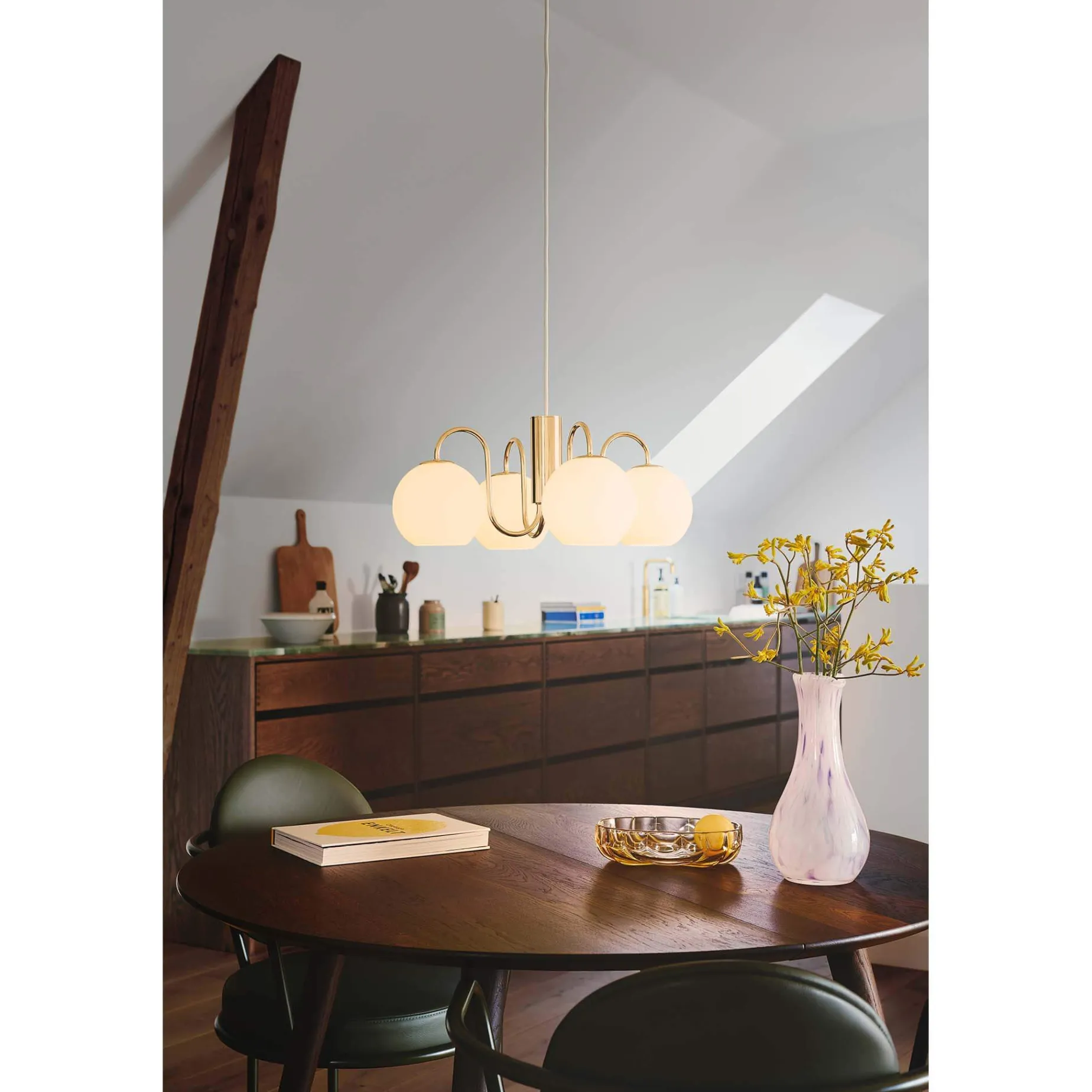 Franca 4 pendant | brass