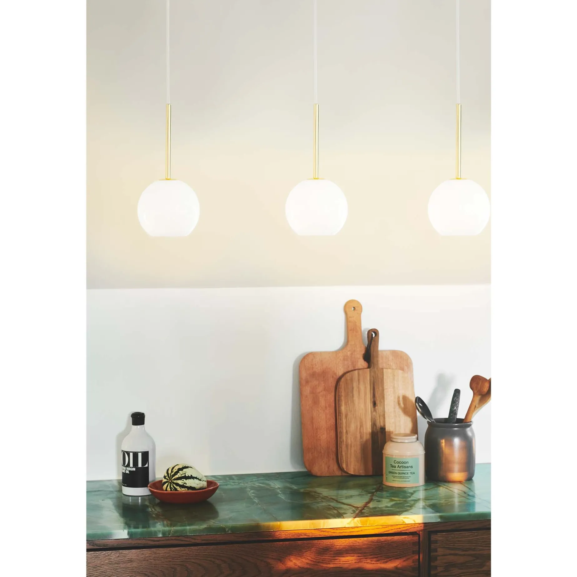Franca 13 pendant | brass