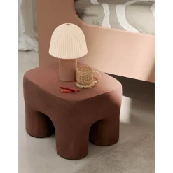 Frill portable lamp | cashmere