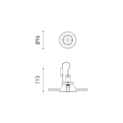 Gap recessed | white