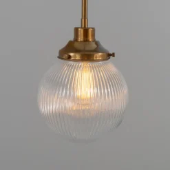 Genoa prismatic glass 5-8-13-21 light | polished brass