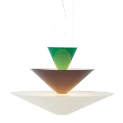 Gio pendant | Signal Green, Deep Blue & Ecru White