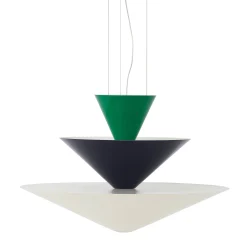 Gio pendant | Signal Green, Deep Blue & Ecru White