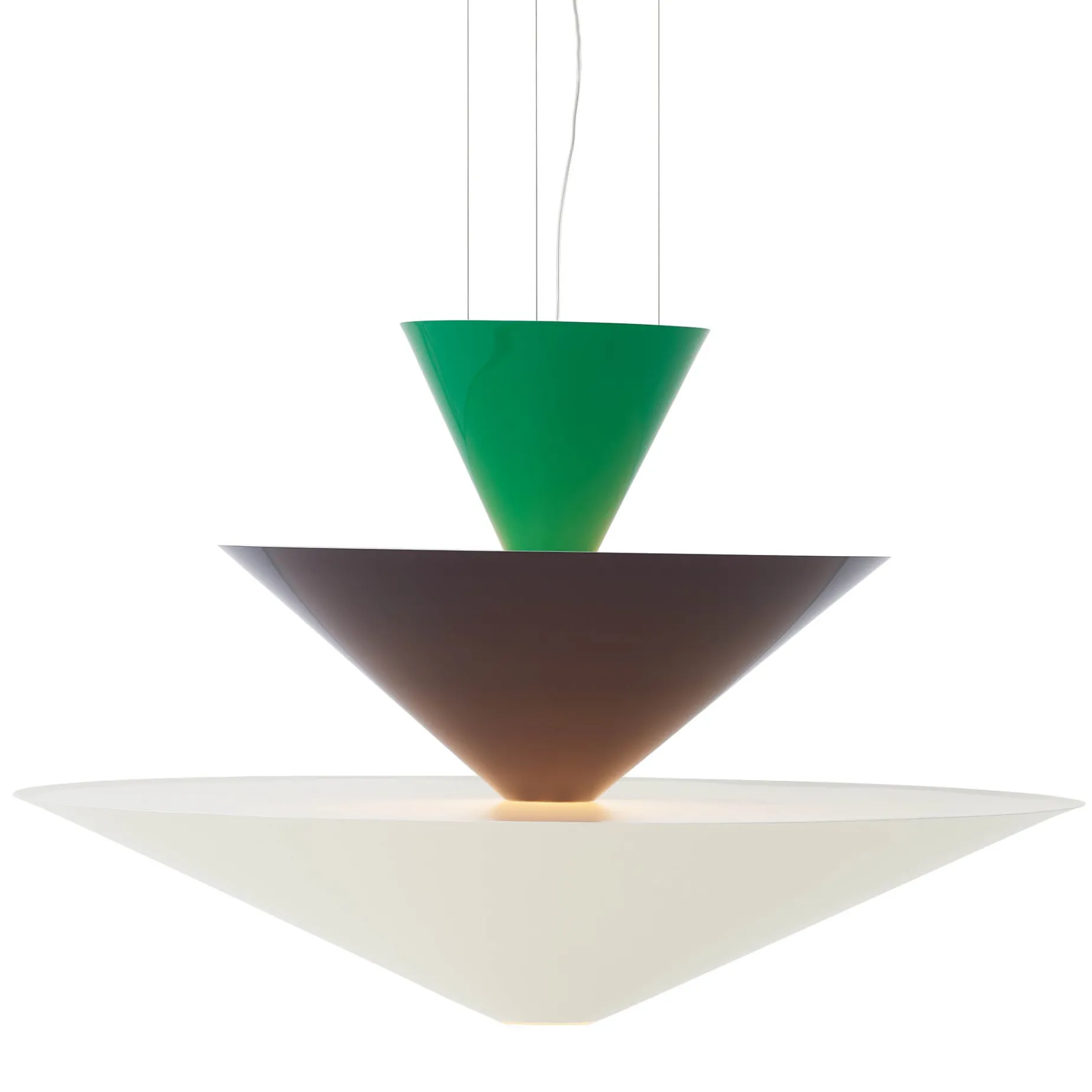 Gio pendant | Signal Green, Deep Blue & Ecru White