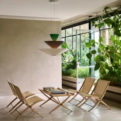 Gio pendant | Signal Green, Deep Blue & Ecru White