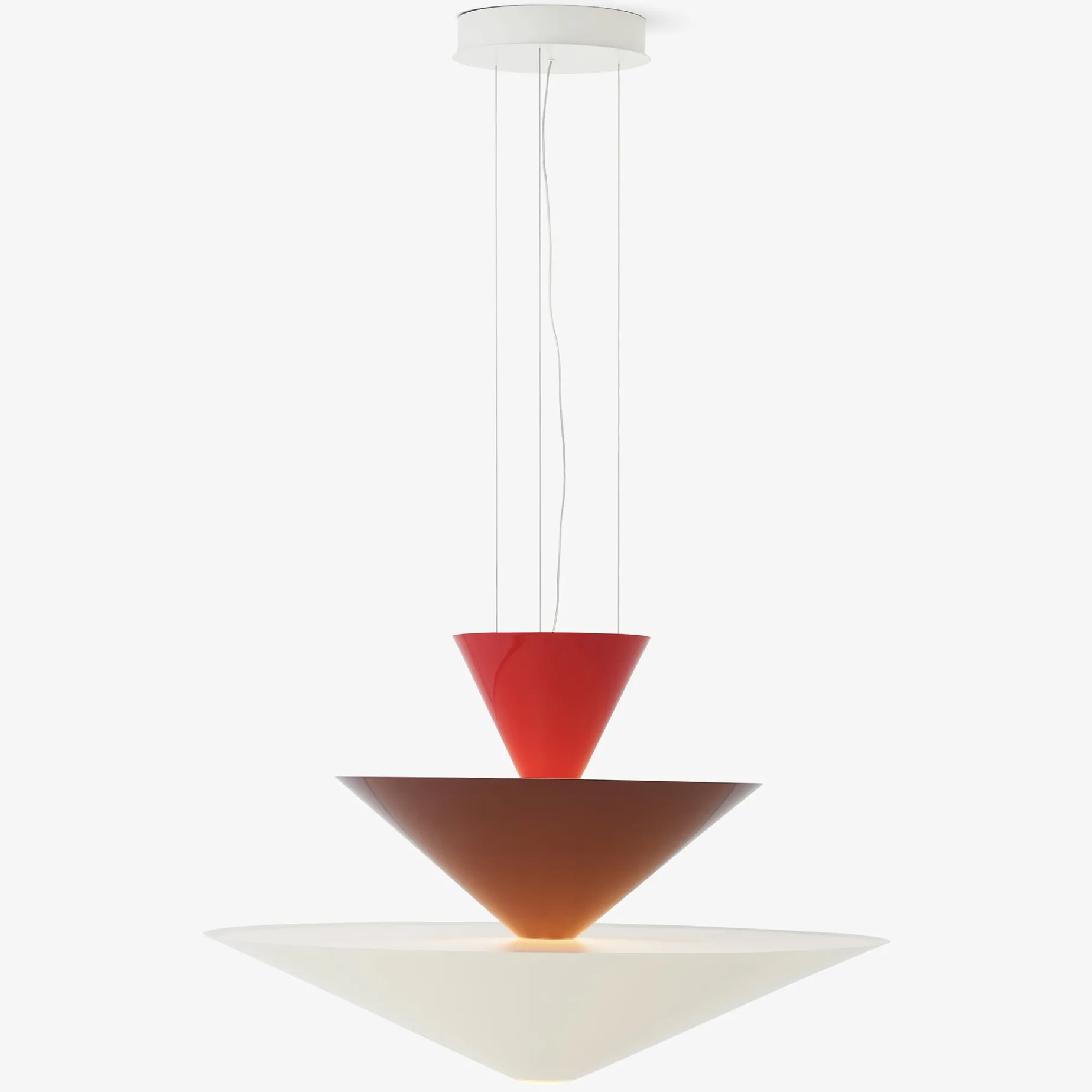 Gio pendant | Signal Green, Deep Blue & Ecru White