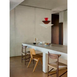 Gio pendant | Signal Green, Deep Blue & Ecru White