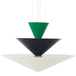 Gio pendant | Vermilion Red, Dark Burgundy & Ecru White