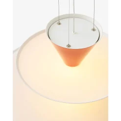 Gio pendant | Vermilion Red, Dark Burgundy & Ecru White