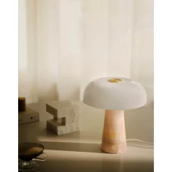 Glossy table mini | white marble