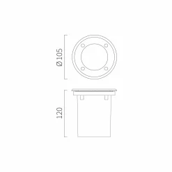Gramos square | solid brass