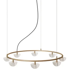 Hado chandelier 8-10-12 | aged gold