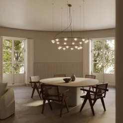 Hado chandelier 8-10-12 | aged gold