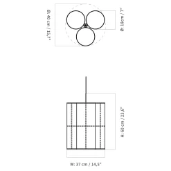Hashira cluster ⌀32 | raw linen