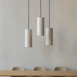 Hashira pendant ⌀30 | white linen