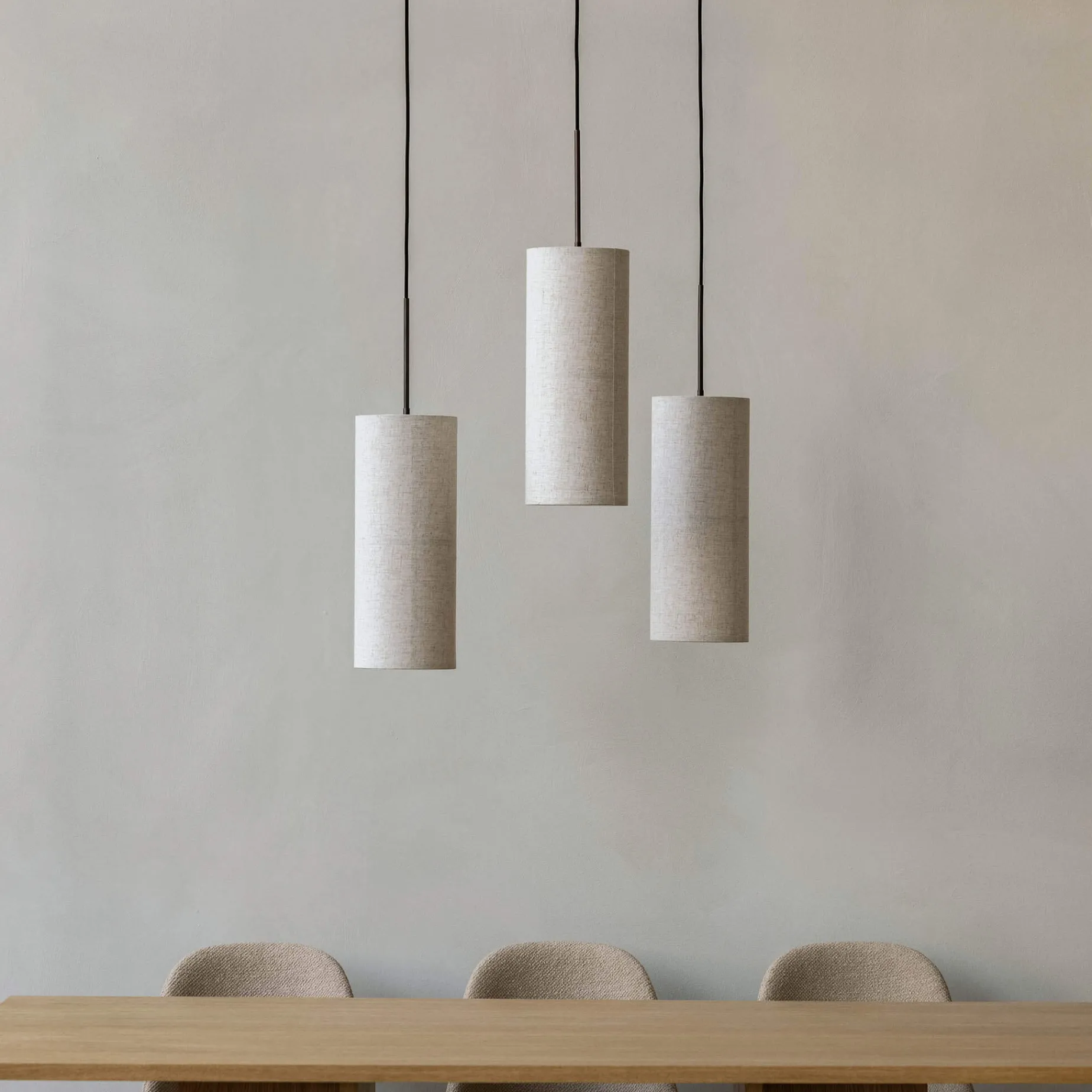 Hashira pendant ⌀30 | white linen